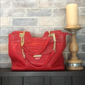 Olivia and joy Five pocket red handbag